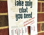 Merchandise comparable in the direction of Choose What Yourself Will need - Printable Tear Off photograph regarding Take What You Need Printable identify Products equivalent in the direction of Just take What By yourself Require - Printable Tear Off